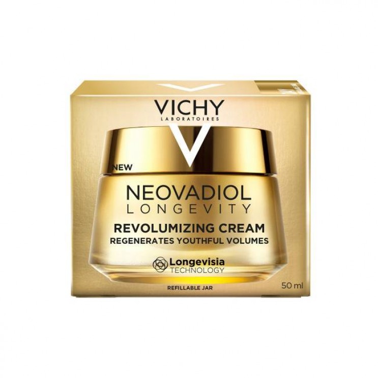 Vichy Neovadiol Longevity Cream 50ml | Κρέμα Αναδόμησης, Ορατή Επαναφορά Όγκου Νεότητας σε 5 Περιοχές-Κλειδιά του Προσώπου