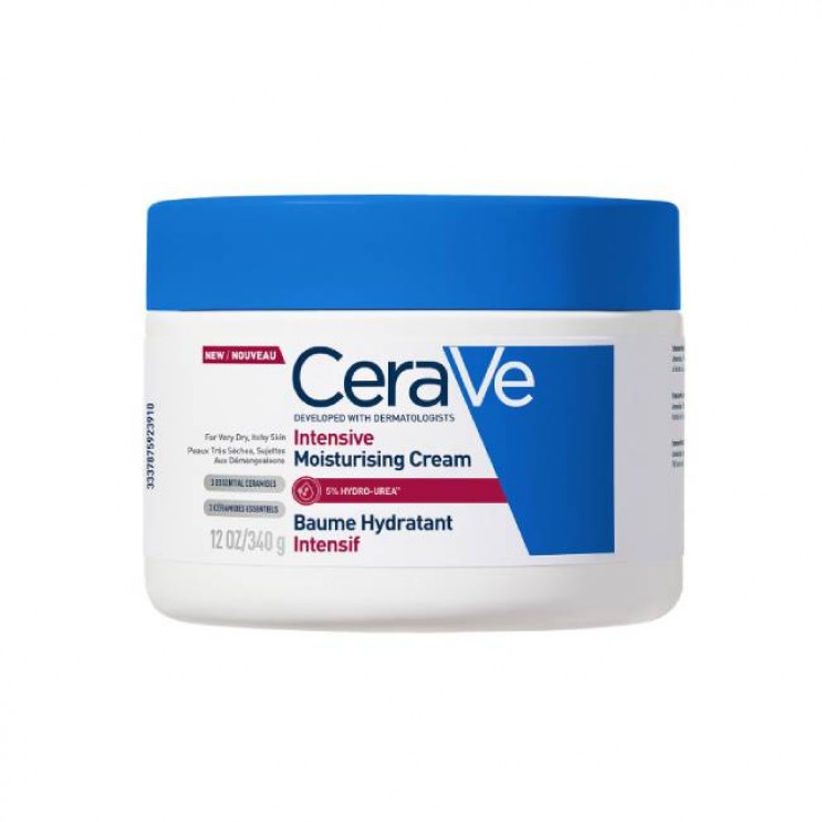 CeraVe Intensive Moisturizing Cream 340gr | Ενυδατική Κρέμα με 5% Hydro-Urea^TM, για το Πολύ Ξηρό Δέρμα με Κνησμό