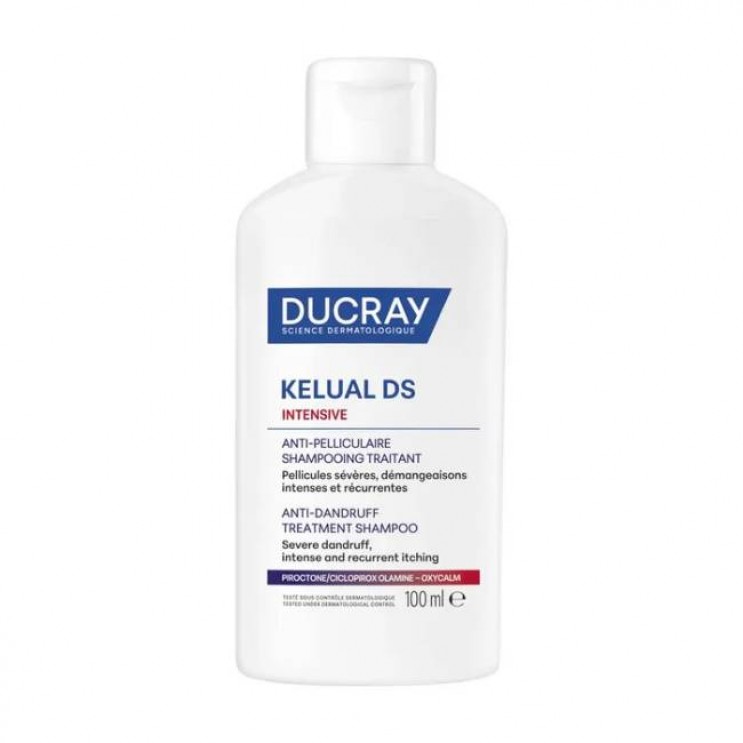 Ducray Kelual DS Intensive Shampoo 100ml | Σαμπουάν Αγωγής κατά της Σμηγματορροϊκής Δερματίτιδας - Έντονος & Επαναλαμβανόμενος Κνησμός 