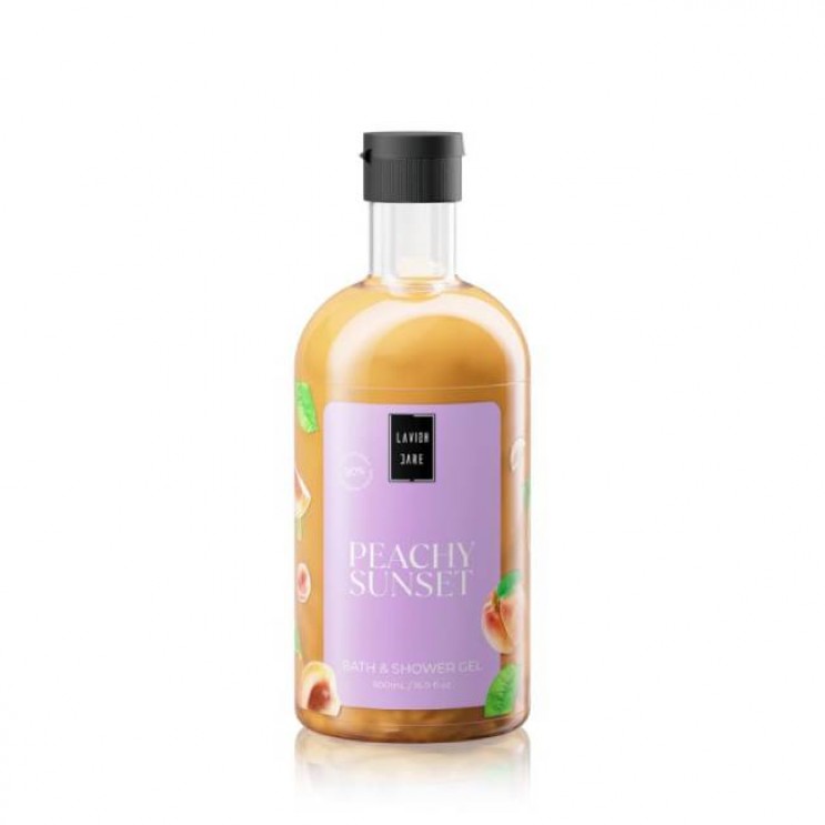 Lavish Care Peachy Sunset Bath & Shower Gel 500ml | Αφρόλουτρο με Άρωμα Ροδάκινο 