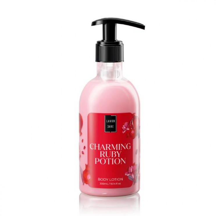 Lavish Care Charming Ruby Potion Body Lotion 300ml | Ενυδατική Κρέμα Σώματος & Χεριών με Άρωμα Ρόδι
