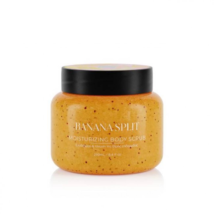 Lavish Care Banana Split Moisturizing Body Scrub 250ml | Scrub Σώματος για Ενυδάτωση & Τόνωση της Ξηρής Επιδερμίδας με Άρωμα Μπανάνα