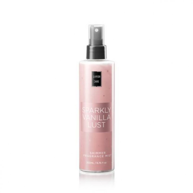 Lavish Care Sparkly Vanilla Lust Shimmer Fragrance Mist 200ml | Ιριδίζον Αρωματικό Σπρέι Σώματος με Άρωμα Βανίλια 