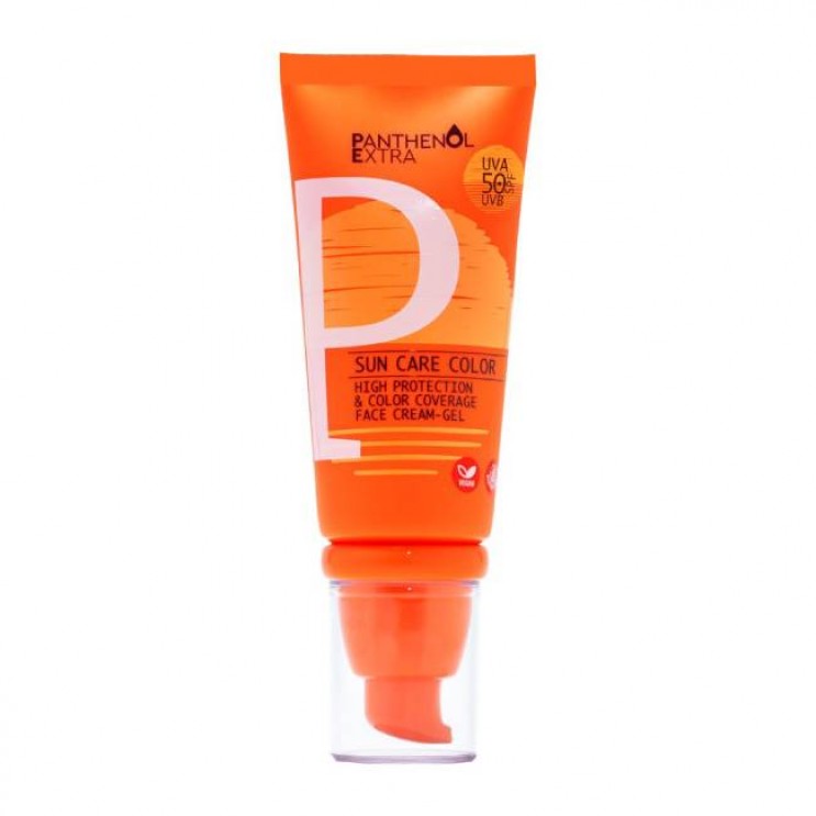 Medisei Panthenol Extra Sun Care Color Gel-Cream SPF50 50ml | Αντηλιακή Κρέμα-Gel Προσώπου με Χρώμα