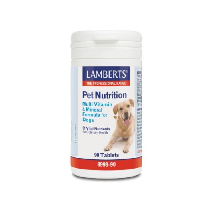 Lamberts Pet Nutrition Multi Vitamin and Mineral for Dogs 90tabs | Υψηλής Ισχύος Φόρμουλα Βιταμινών & Μετάλλων για Σκύλους