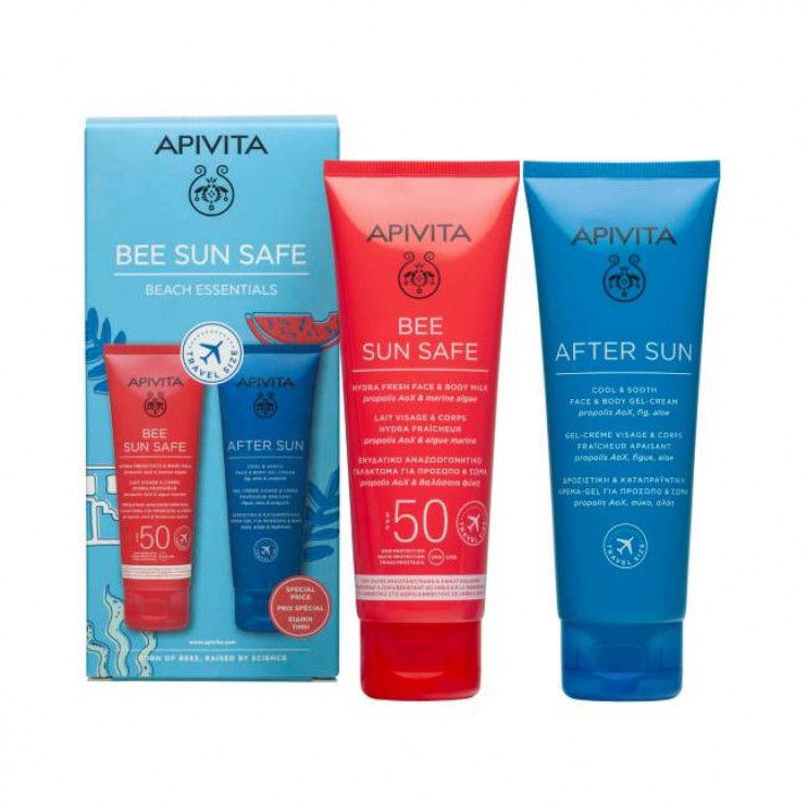Apivita Bee Sun Safe Hydra Fresh Face Body SPF50 Αντηλιακό Γαλάκτωμα Προσώπου-Σώματος 100ml & After Sun Cool Sooth 100ml ΦΡΟΝΤΙΔΑ ΠΡΟΣΩΠΟΥ