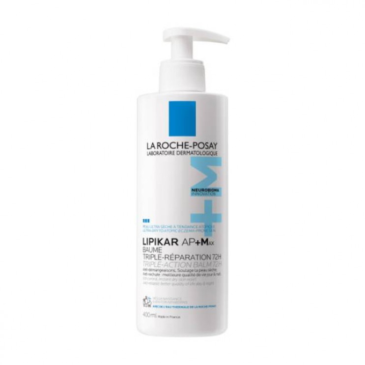 La Roche Posay Lipikar AP+ MAX Baume 400ml | Βάλσαμο Αναπλήρωσης Λιπιδίων για Δέρμα Πολύ Ξηρό ή με Τάσης Ατοπίας