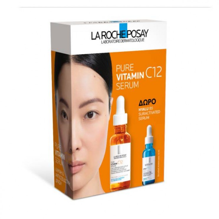 La Roche Posay Pure Vitamin C12 Serum Αντιρυτιδικός Ορός με Βιταμίνη C 30ml & Δώρο Hyalu B5 Suractivated Serum Αντιρυτιδικός Ορός 10ml 