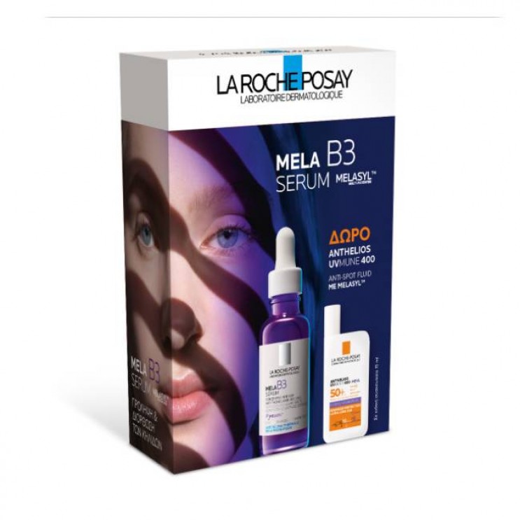 La Roche Posay Mela B3 Serum Ορός Εντατικής Δράσης κατά των Κηλίδων 30ml & Δώρο Anthelios UVMune 400 Anti-Dark Spots Fluid SPF 50+, Aντηλιακό Προσώπου που Διορθώνει τις Κηλίδες 15ml 