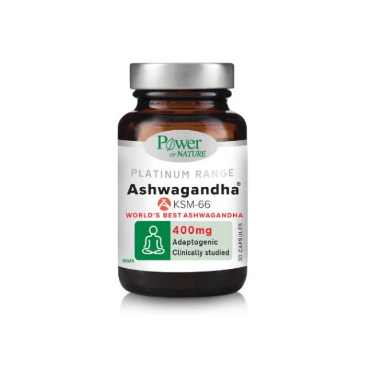 Power Health Platinum Range Ashwagandha KSM-66 30 caps | Συμπλήρωμα Διατροφής με Ασβαγκάντα 