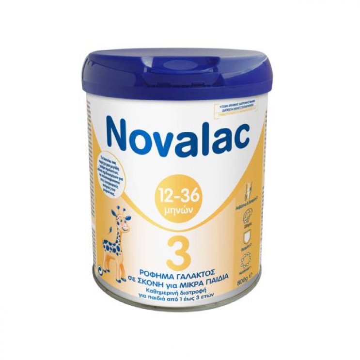Novalac 3 Ρόφημα Γάλακτος σε Σκόνη  για Παιδιά άνω των 12 μηνών 400gr ΔΙΑΤΡΟΦΗ ΜΩΡΟΥ