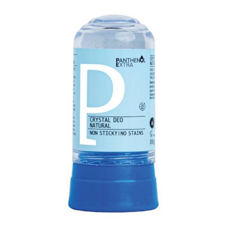 Medisei Panthenol Extra Deodorant Natural Crystal 80gr | Αποσμητικό Στικ Σώματος 24ωρης Δράσης, με Φυσικό Άρωμα