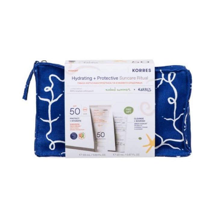 Korres Sunscreen Yoghurt Face Cream SPF50 Αντηλιακή Κρέμα Προσώπου με Γιαούρτι 50ml & Δώρο Greek Yoghurt Αφρώδης Κρέμα Καθαρισμού με Προβιοτικά 20ml