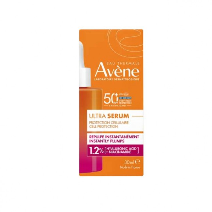Avene Ultra Serum Repulpant SPF50 30ml | Ορός για Άμεσο Αποτέλεσμα Σύσφιξης  με Πολύ Υψηλή Αντιηλιακή Προστασία για Πρόσωπο και Λαιμό