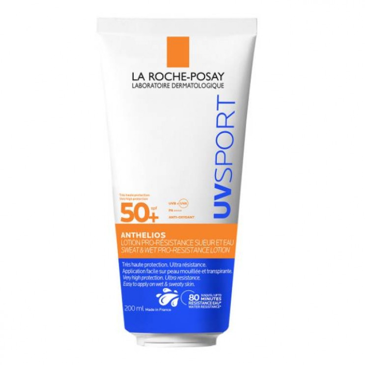 La Roche Posay Anthelios UVSPORT Lotion SPF50+ 200ml | Αντηλιακό Γαλάκτωμα Πολύ Υψηλής Προστασίας και Αόρατης Υφής για Αθλητική Χρήση