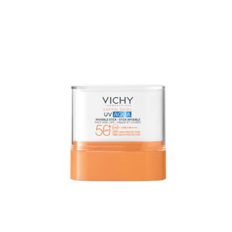Vichy Capital Soleil UV-AQUA Invisible Stick SPF50 10ml | Αόρατο Αντηλιακό Στικ Προσώπου και Χειλιών 