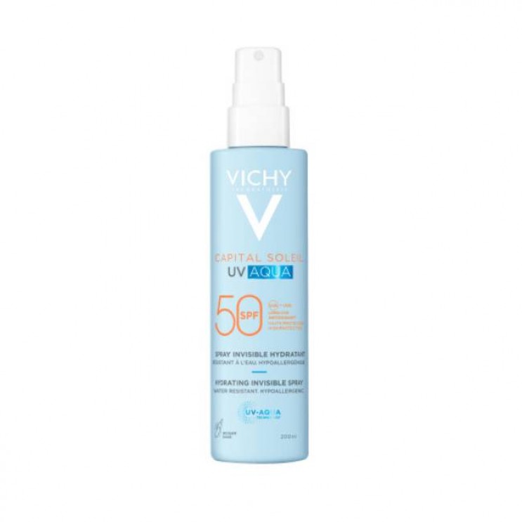 Vichy Capital Soleil UV-AQUA Spray SPF50 200ml | Ενυδατικό Spray Γαλάκτωμα Σώματος