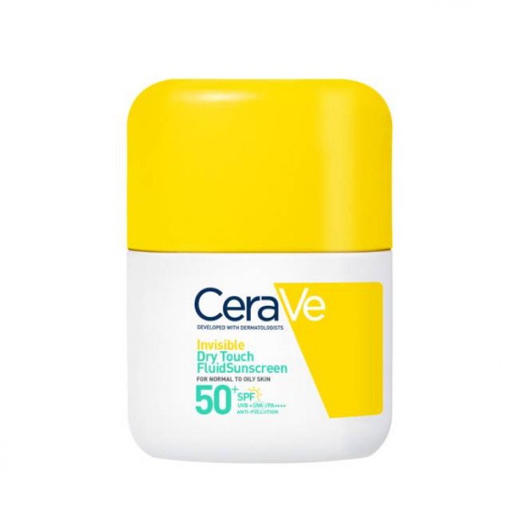 CeraVe Invisible Dry Touch Fluid Sunscreen SPF50+ 50ml | Αντηλιακό Προσώπου για Κανονική έως Λιπαρή Επιδερμίδα​