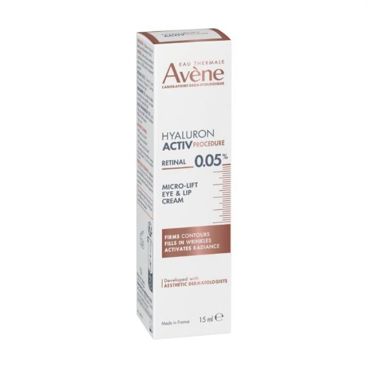 Avène Hyaluron Activ Procedure Micro-Lift Eye & Lip Cream 0.05% Retinal 15ml | Micro Lift Κρέμα Ματιών & Χειλιών - 0,05% Ρετινάλη