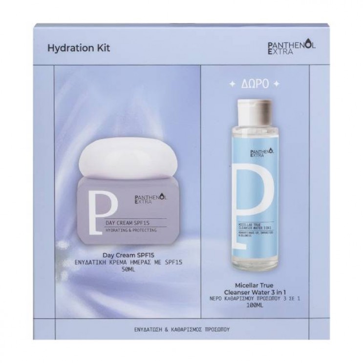 Medisei Panthenol Extra Day Cream SPF15 Ενυδατική Κρέμα Ημέρας, 50ml & ΔΩΡΟ Panthenol Extra Micellar True Cleanser 3 in 1 Νερό Καθαρισμού Προσώπου & Ματιών, 100ml ΦΡΟΝΤΙΔΑ ΠΡΟΣΩΠΟΥ