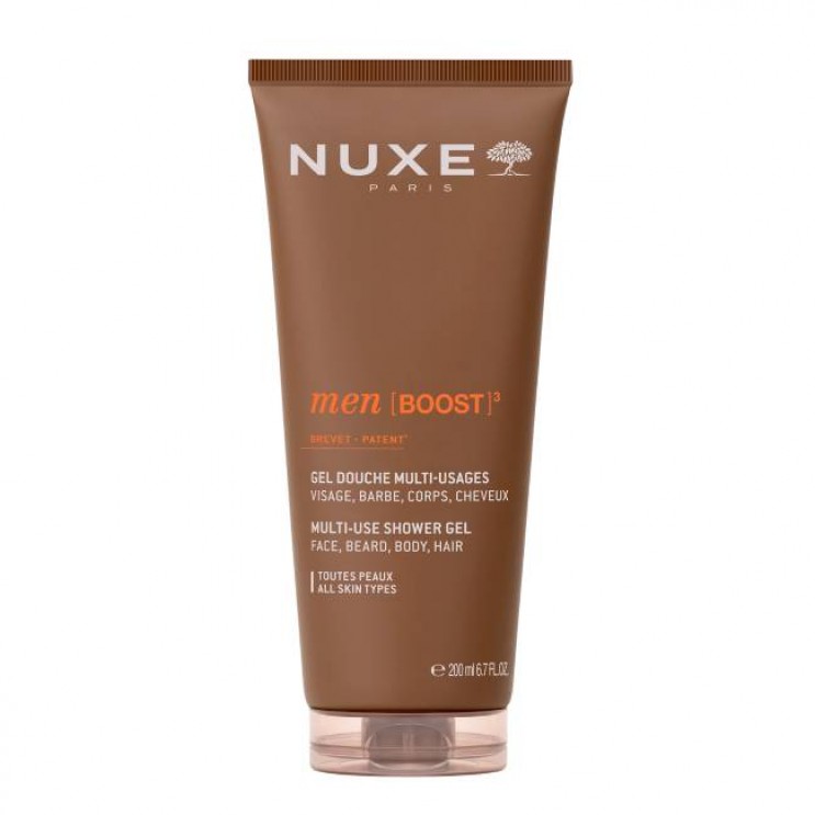 Nuxe Men Shower Gel 200ml | Αφρόλουτρο Πολλαπλών Χρήσεων για Πρόσωπο, Γένια, Σώμα, Μαλλιά