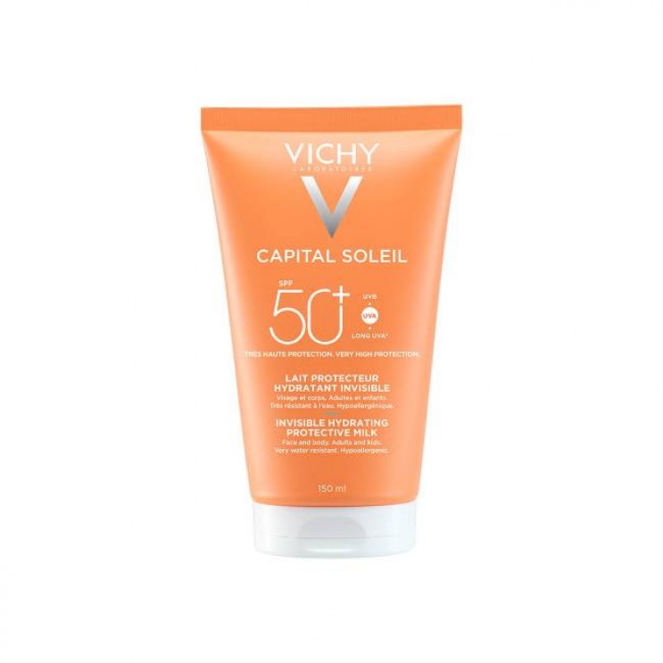 Vichy Capital Soleil Invisible Hydrating SPF50+ 150ml | Ενυδατικό Αντηλιακό Γαλάκτωμα 