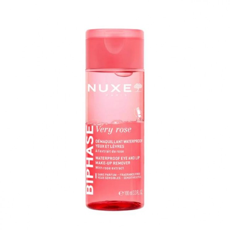 Nuxe Very Rose Biphase Make-Up Remover Eyes & Lips 100ml | Διφασικό Ντεμακιγιάζ για Μάτια & Χείλη