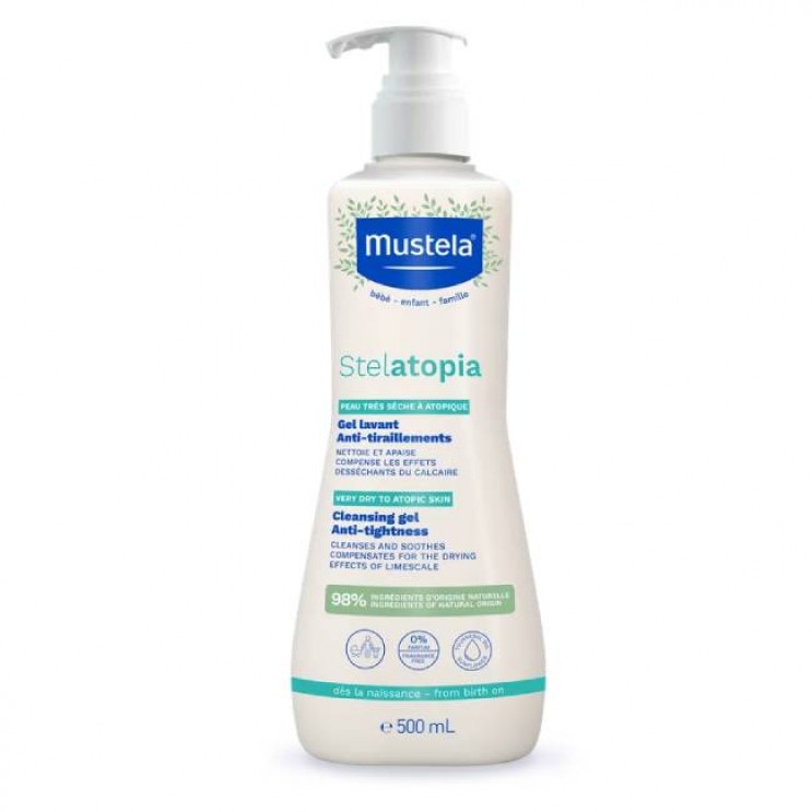 Mustela Stelatopia Cleansing Gel 500ml | Αφροντούζ για Ατοπικό Δέρμα  ΦΑΡΜΑΚΕΙΟ