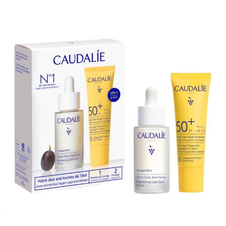 Caudalie Vinoperfect Dark Spot Brightening Serum Ορός Προσώπου Κατά των Κηλίδων 30ml &  Vinosun Ocean Protect Very High Protection Lightweight Cream SPF50+ Αντηλιακό Προσώπου 20ml