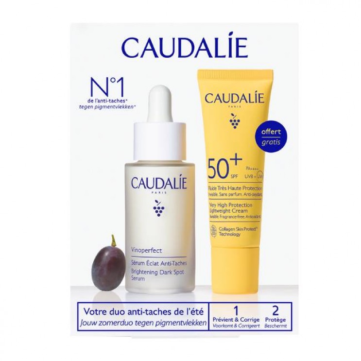 Caudalie Vinoperfect Dark Spot Brightening Serum Ορός Προσώπου Κατά των Κηλίδων 30ml &  Vinosun Ocean Protect Very High Protection Lightweight Cream SPF50+ Αντηλιακό Προσώπου 20ml