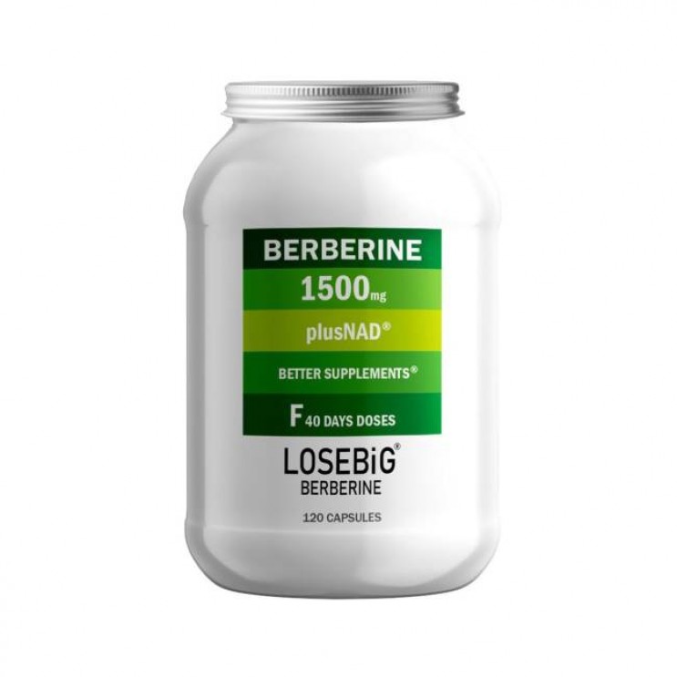 Amhes Pharma Losebig Berberine ,120caps | Συμπλήρωμα Διατροφής Βερβερίνης 