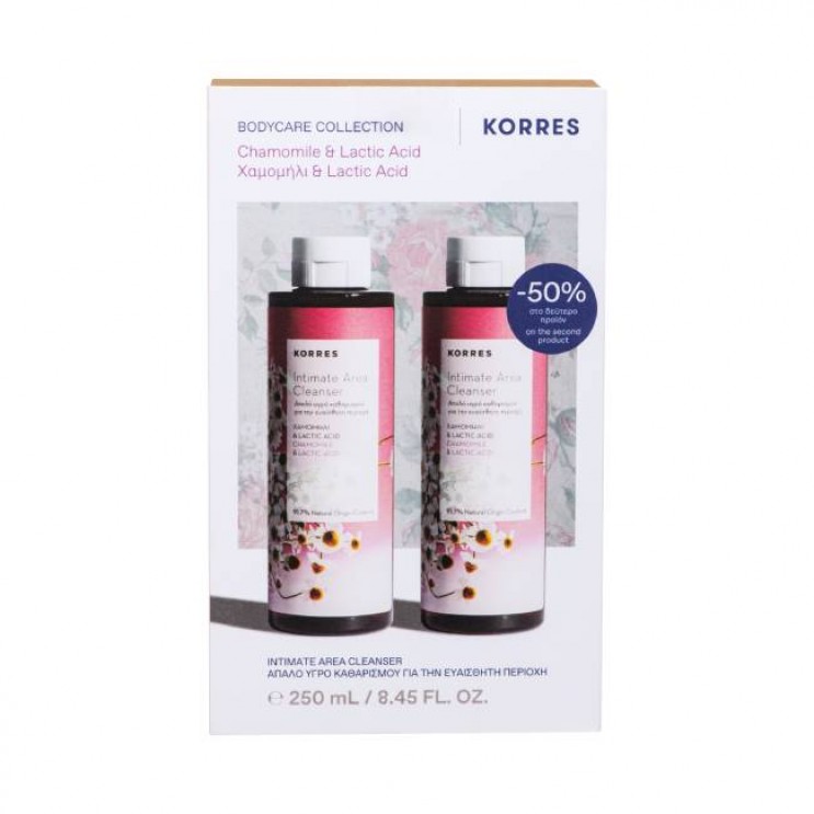Korres Intimate Area Cleanser 2x250ml | Υγρό Καθαρισμού για την Ευαίσθητη Περιοχή  ΥΓΙΕΙΝΗ