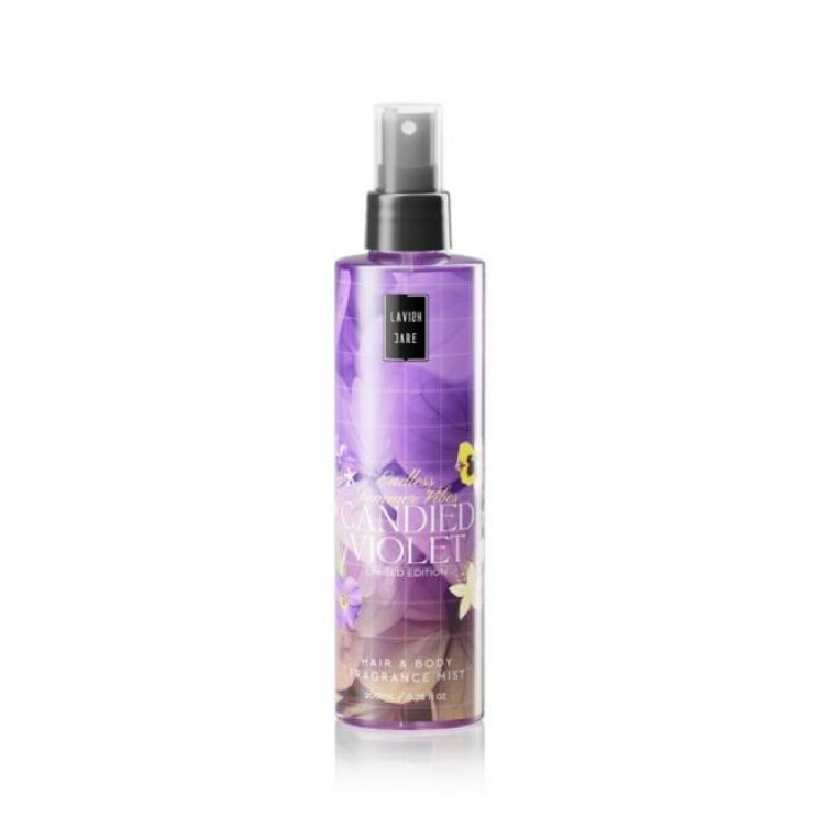 Lavish Care Endless Summer Vibes Candied Violet Fragrance Mist 200ml | Αρωματικό Σπρέι Σώματος & Μαλλιών με Άρωμα Βιολέτα & Βανίλια
