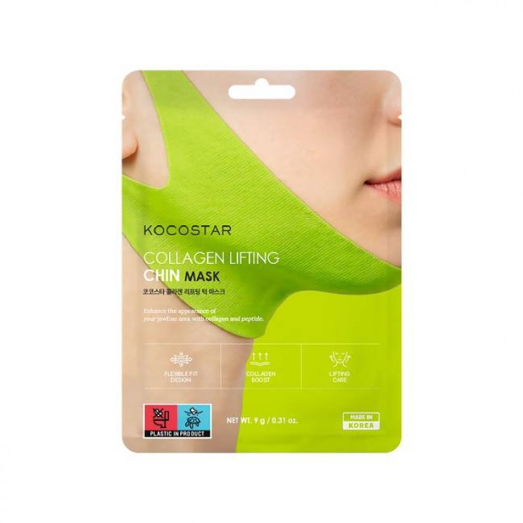 Kocostar Collagen Lifting Chin Mask 1τμχ | Επίθεμα  Σύσφιξης για το Πιγούνι.