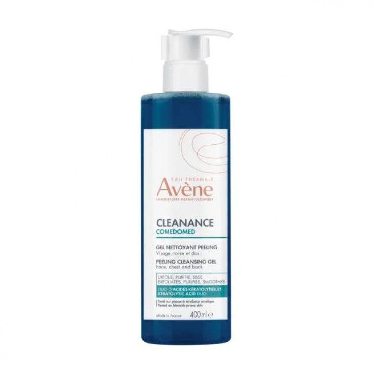 Avene Cleanance Comedomed Gel Peeling 400ml | Gel Καθαρισμού και Απολέπισης  για Πρόσωπο, Θώρακα & Πλάτη