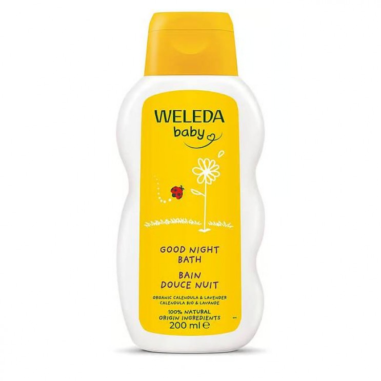 Weleda Baby Good Night Bath Bio-Calendula & Lavender 200ml | Βρεφικό Αφρόλουτρο με Καλέντουλα & Λεβάντα
