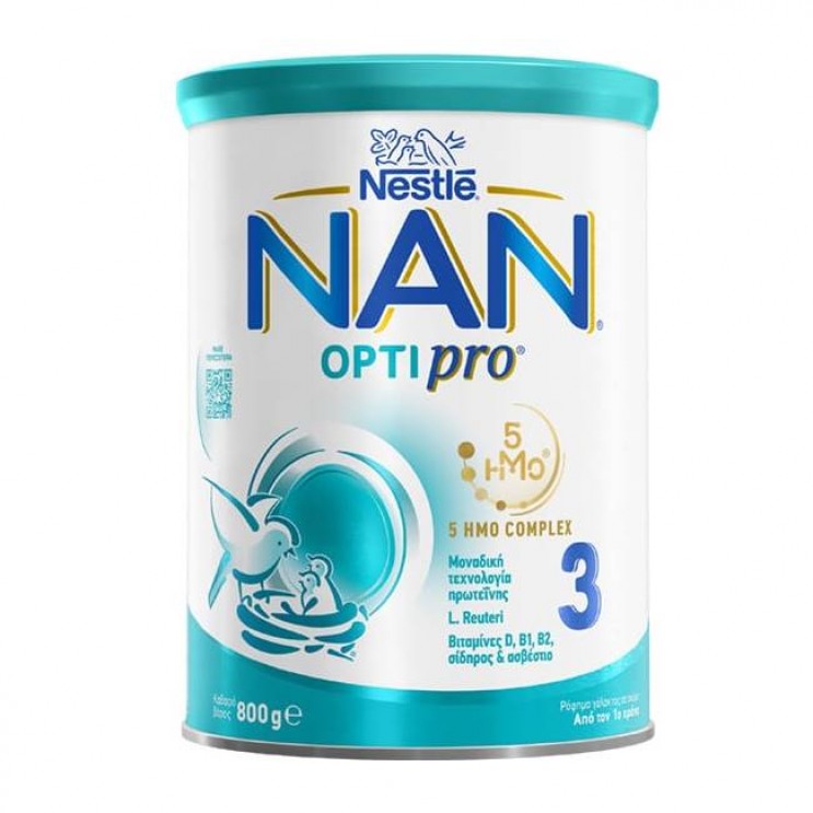 Nestle Nan Optipro No.3 800gr | Γάλα Σε Σκόνη Από Τον 1ο Χρόνο ΔΙΑΤΡΟΦΗ ΜΩΡΟΥ