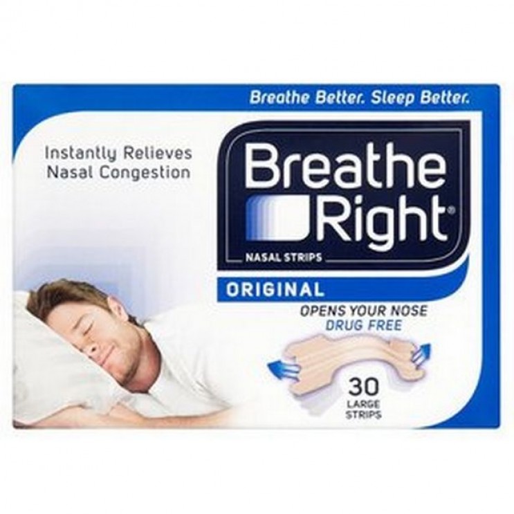 Breathe Right Large 30 τμχ | Ταινίες Μεγάλες  για Ρινική Απόφραξη ΦΑΡΜΑΚΕΙΟ