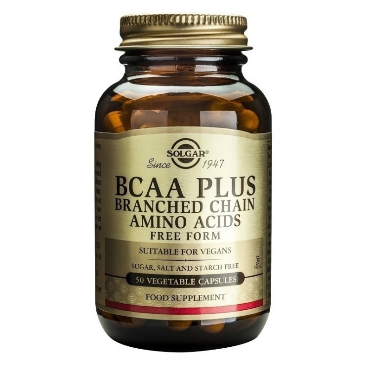 Solgar BCAA Plus 50veg.caps |  Συμπλήρωμα Διατροφής για Αποκατάσταση του Μυικού Ιστού Ιδανικό Για Αθλητές  ΔΗΜΟΦΙΛΕΣΤΕΡΑ