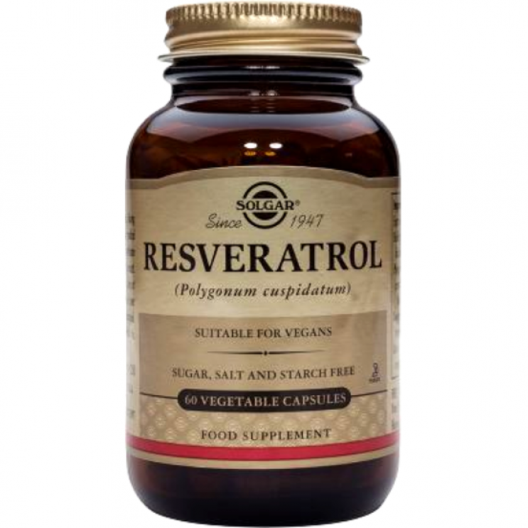 Solgar Resveratrol 100mg ,60veg.caps | Συμπλήρωμα Διατροφής Ρεσβερατρόλης ΦΑΡΜΑΚΕΙΟ