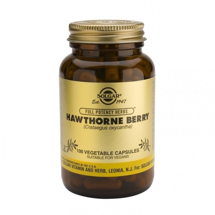 Solgar Hawthorne Berry 100veg.caps |  Συμπλήρωμα Διατροφής με Εκχύλισμα Κράταιγου για τη Φυσιολογική Λειτουργία της Καρδιάς 