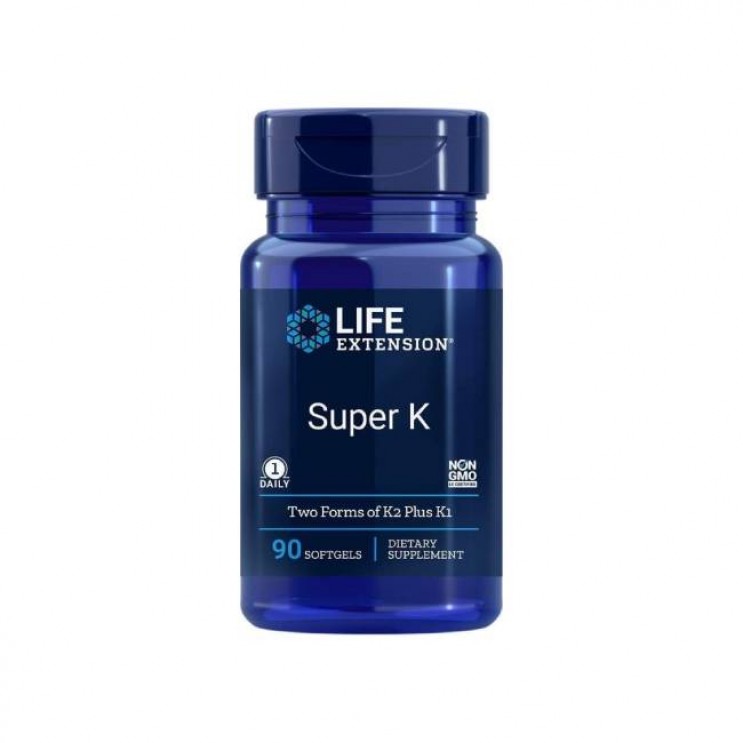 Life Extension Super K with Advanced K2 Complex  90softgel | Φόρμουλα Βιταμίνης K για την Υγιή Δομή των Οστών ΒΙΤΑΜΙΝΕΣ