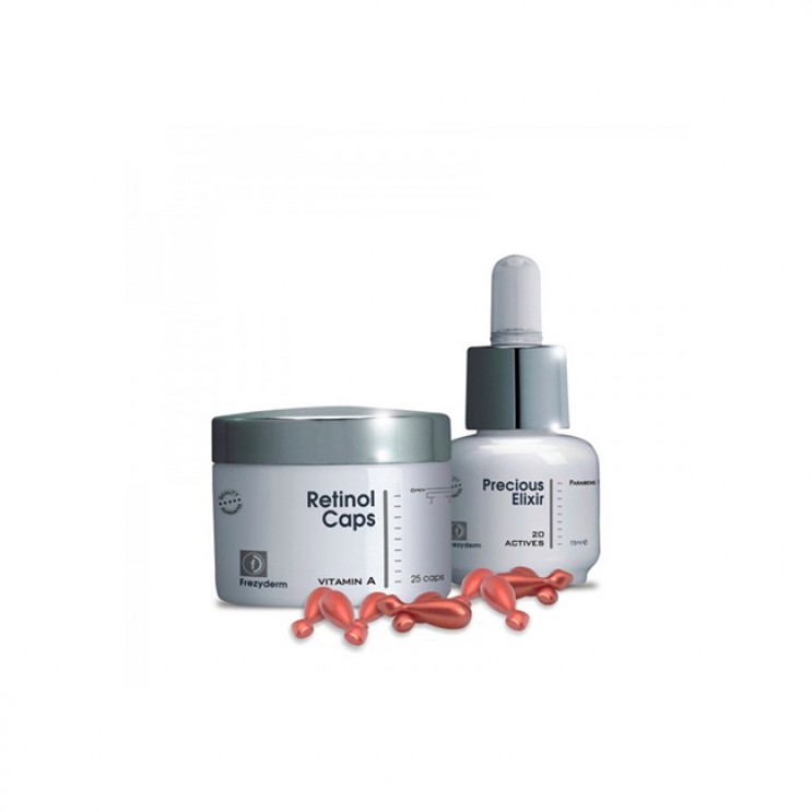 Frezyderm Age Repair Set | Σύστημα Αντιγήρανσης και Επανόρθωσης για Πρόσωπο & Λαιμό με Retinol 25caps & Precious Elixir 15ml ΦΡΟΝΤΙΔΑ ΠΡΟΣΩΠΟΥ