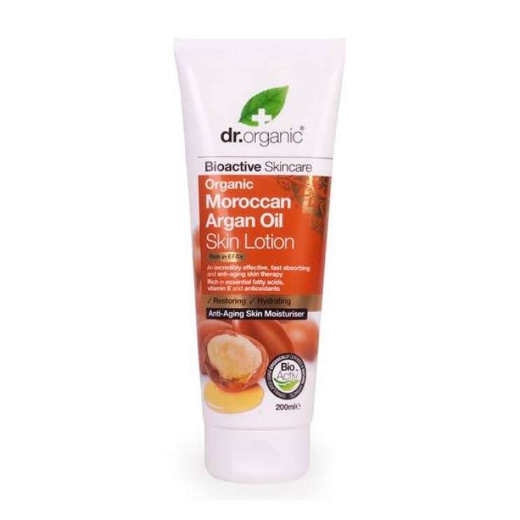 Dr. Organic Moroccan Argan Oil Skin Lotion 200ml | Ενυδατικό Γαλάκτωμα Σώματος με Βιολογικό Έλαιο Αργκάν ΦΡΟΝΤΙΔΑ ΓΙΑ ΤΟ ΣΩΜΑ