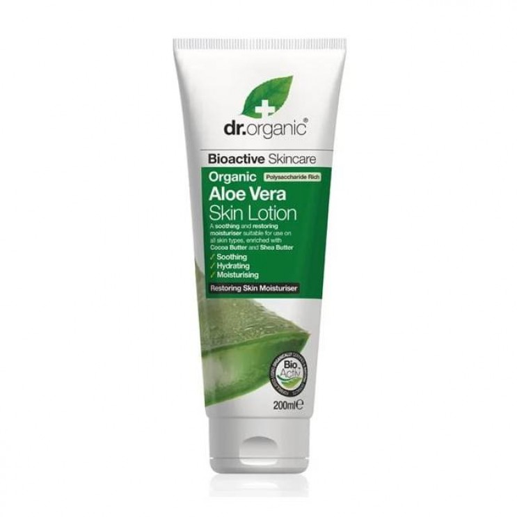 Dr.Organic Aloe Vera Skin Lotion 200ml | Ενυδατικό Γαλάκτωμα Σώματος με Αλόη Βέρα