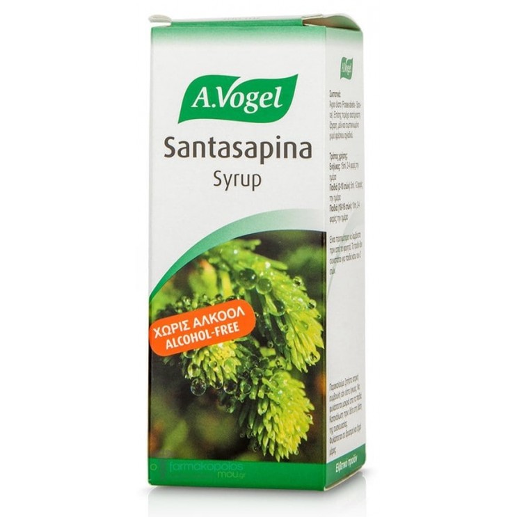 A.Vogel Santasapina 200ml | Σιρόπι για τον Πονόλαιμο από Άγριο έλατο ΦΥΤΙΚΑ & ΒΟΤΑΝΑ