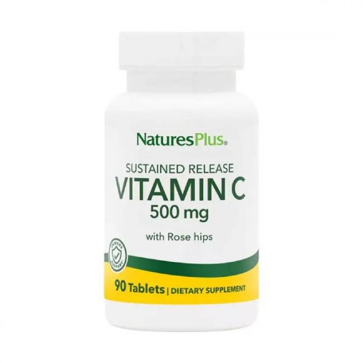 Natures Plus Vitamin C 500mg 90tabs | Συμπλήρωμα Διατροφής με Βιταμίνη C