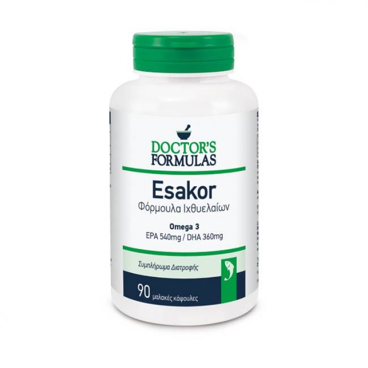 Doctor's Formulas Esakor 90softgels | Φόρμουλα Ιχθυελαίων EPA 540mg - DHA 360mg