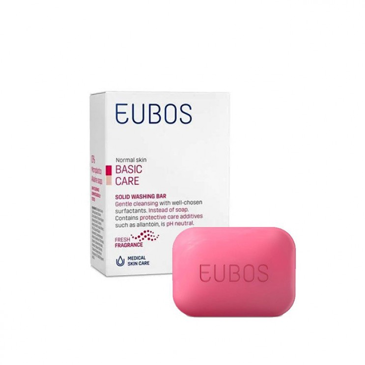 Eubos Basic Care Solid Washing Bar Red 125gr | Πλάκα για Καθαρισμό Προσώπου & Σώματος με Άρωμα  ΦΡΟΝΤΙΔΑ ΠΡΟΣΩΠΟΥ
