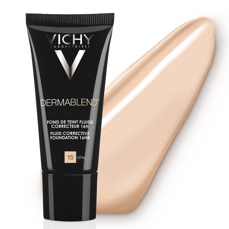 Vichy Dermablend Fluid Corrective Foundation No15 Opal 30ml | Διορθωτικό Make-up με Λεπτόρευστη Υφή Απόχρωση Πολύ Ανοιχτή ΦΡΟΝΤΙΔΑ ΠΡΟΣΩΠΟΥ